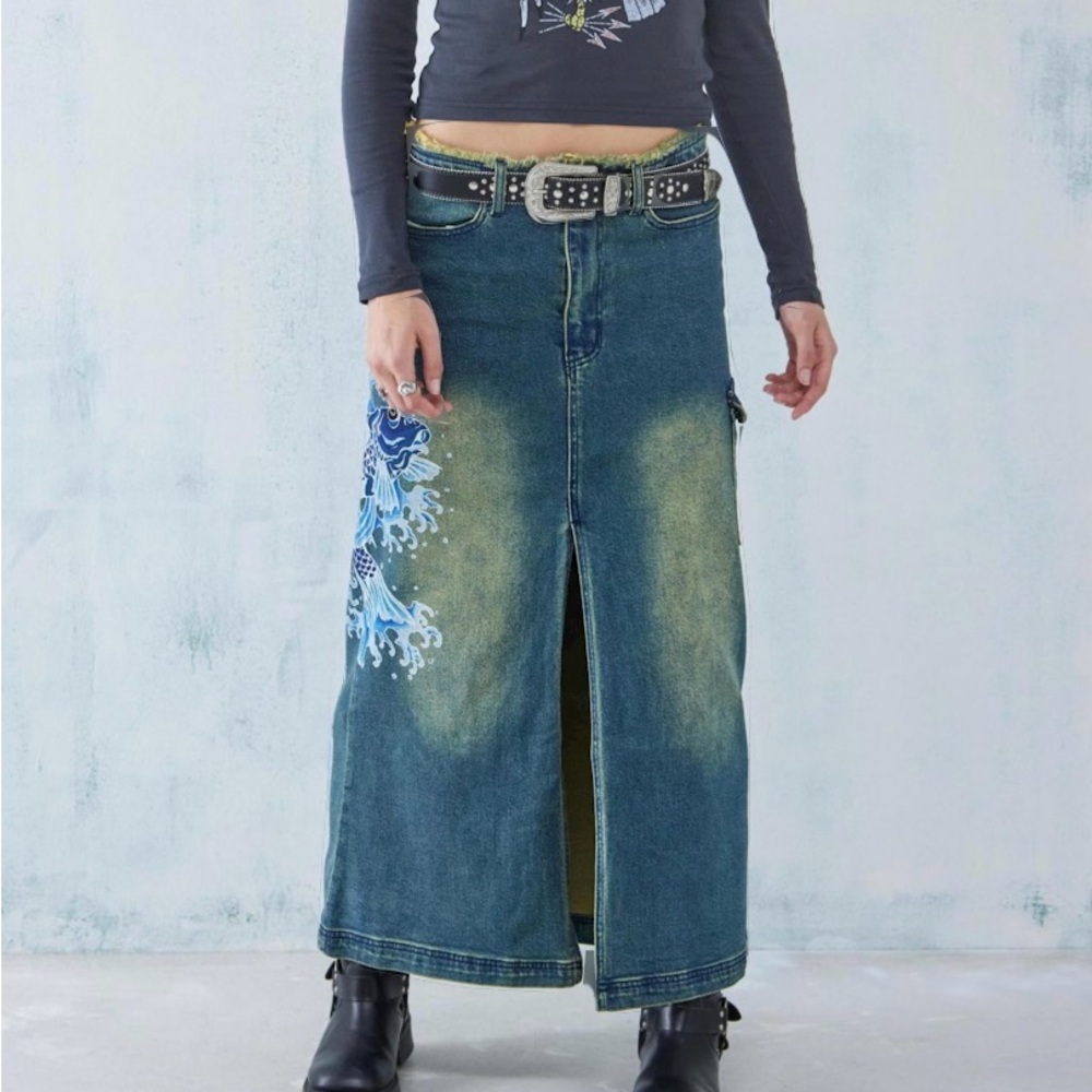 Urban outfitters and Ed Hardy maxi skirt